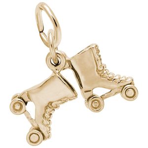 Roller Skates Charm Gold Plated - 10-3997