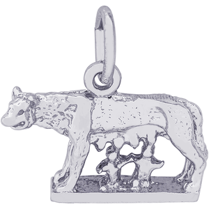 Romulus And Remus Charm Silver - 10-1485