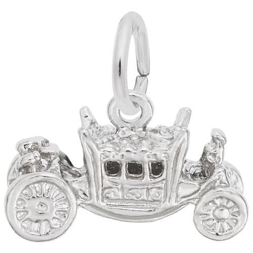 Royal Carriage Charm White Gold - 10-0121
