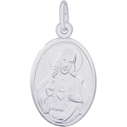Sacred Heart Charm Silver - 10-3369