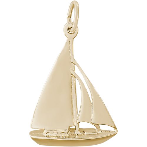 Sailboat Charm 14K Gold - 10-1414
