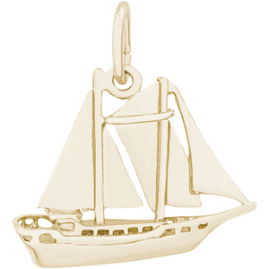 Sailboat Charm Gold Plated - 10-2786