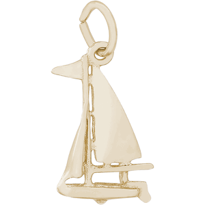 Sailboat Charm Gold Plated - 10-1365