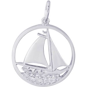 Sailboat Charm Silver - 10-0980