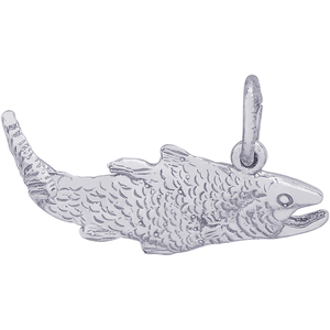 Salmon Fish Charm Silver - 10-4503