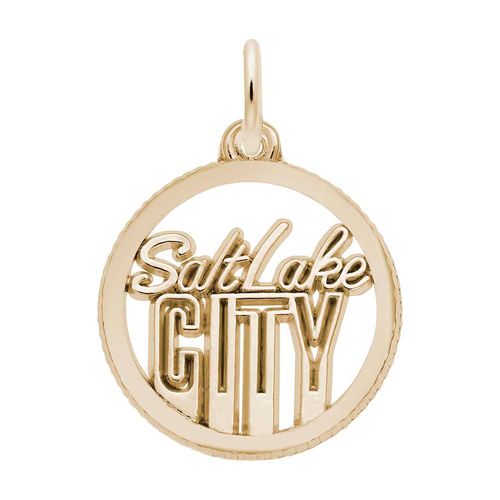 Salt Lake City Charm Gold Plated - 10-6388