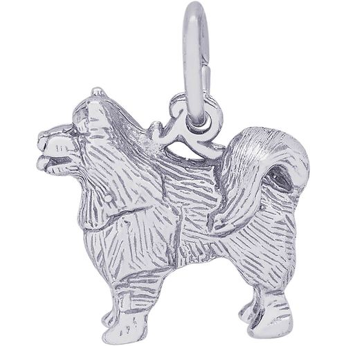 Samoyed Dog Charm Silver - 10-3306