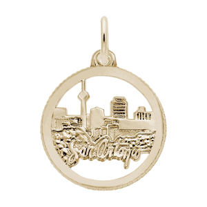 San Antonio Charm 10K Gold - 10-6318