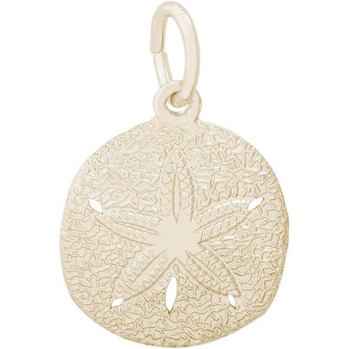 Sand Dollar Charm 10K Gold - 10-6036