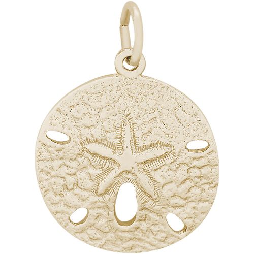 Sand Dollar Charm 14K Gold - 10-5021
