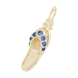 Rembrandt Sandal - Alexandrite Charm - Gold Plated - 10-2730-6-GP
