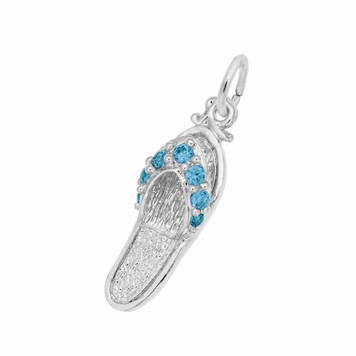 Rembrandt Sandal - December Charm - 14K White Gold - 10-2730-12-14KW