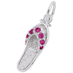 Sandal Ruby Red Charm Silver - 10-2730-7