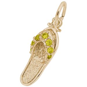 Sandal Topaz Yellow Charm Gold Plated - 10-2730-11