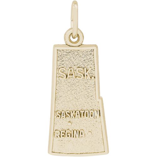 Saskatchewan Canada Charm Gold Plated - 10-2830