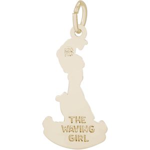 Savannah Waving Girl Charm 10K Gold - 10-6348