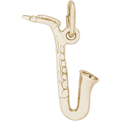 Saxophone Charm 10K Gold - 10-0459