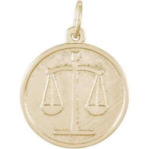 Scales of Justice Charm 10K Gold - 10-7938