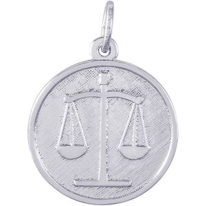 Scales of Justice Charm Silver - 10-7938