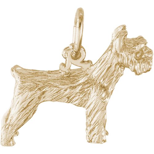 Schnauzer Dog Charm 10K Gold - 10-1305