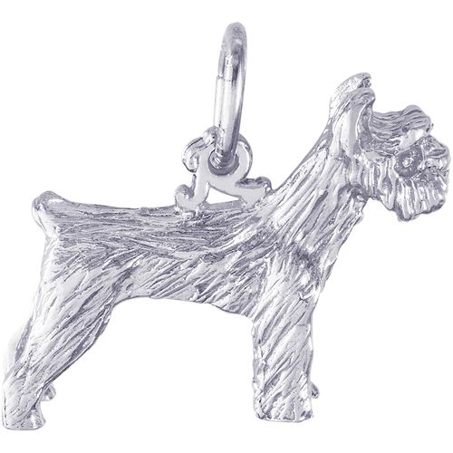 Schnauzer Dog Charm Silver - 10-1305