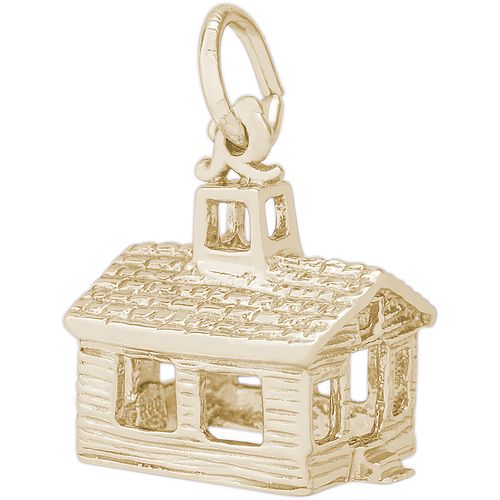 School House Charm 14K Gold - 10-0195