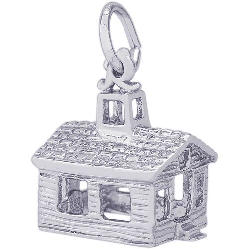 School House Charm Silver - 10-0195