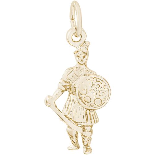 Scott Warrior Charm Gold Plated - 10-2053