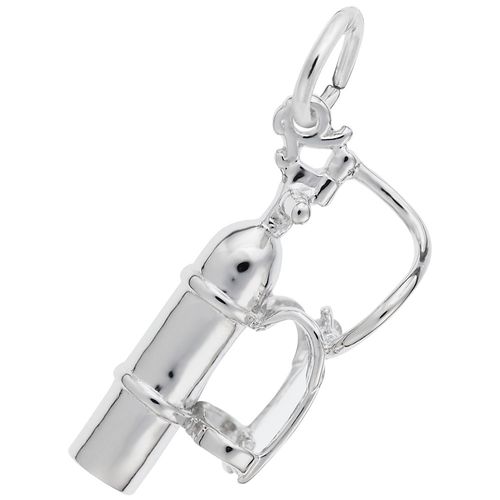 Scuba Tank Charm 14K White Gold - 10-8107