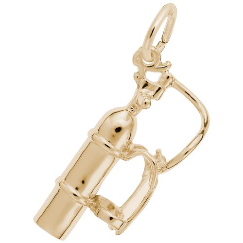 Scuba Tank Charm Gold Plated - 10-8107