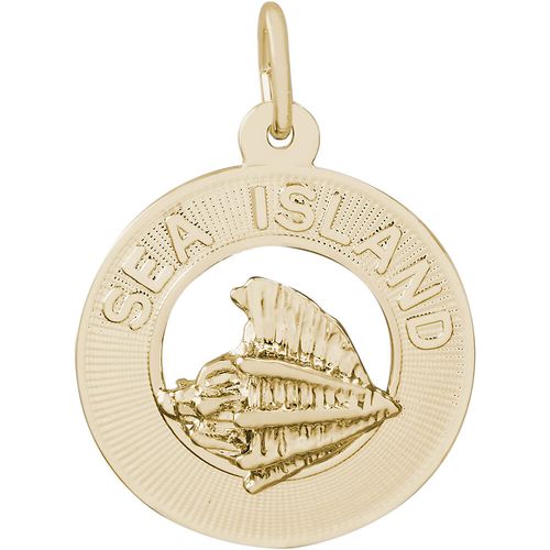 Sea Island Charm Gold Plated - 10-3558