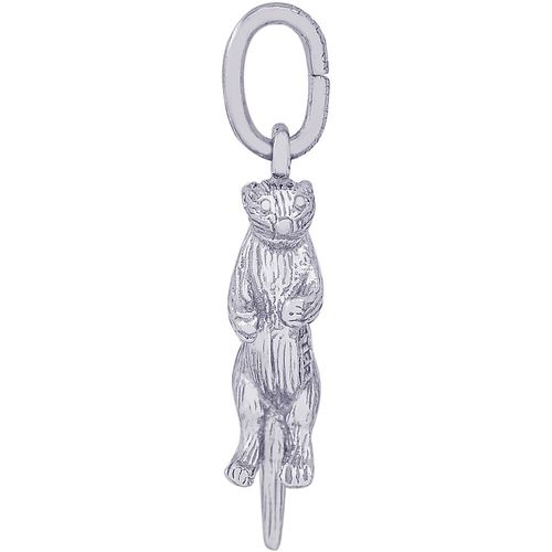 Sea Otter Charm White Gold - 10-3799