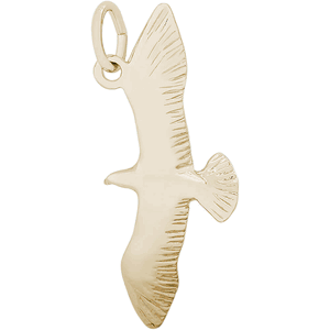 Seagull Bird Charm 10K Gold - 10-3848