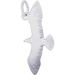Seagull Bird Charm Silver - 10-3848