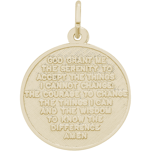 Serenity Prayer Charm 10K Gold - 10-8348