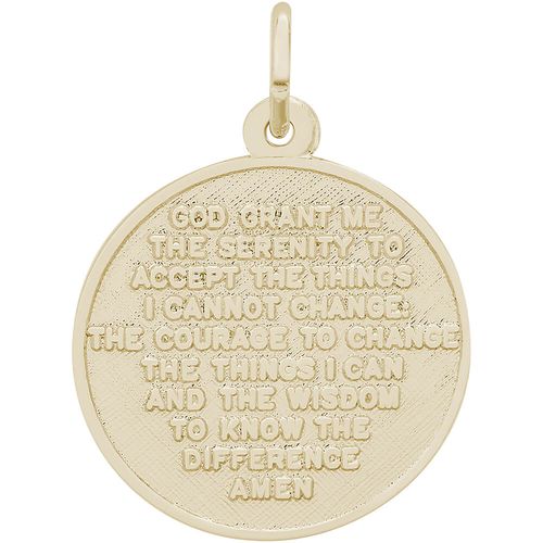Serenity Prayer Charm 10K Gold - 10-8348