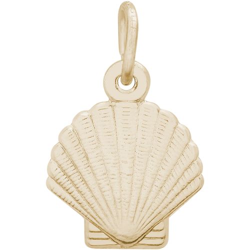 Clamshell Charm - 10-4085 Gold Plated - 10-4085