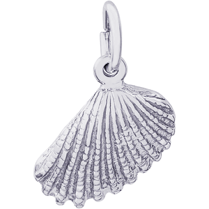 Angel Wing Shell Charm Silver - 10-5613