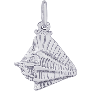 Shell Conch Charm White Gold - 10-1748