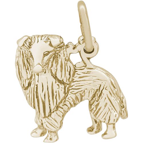 Sheltie Dog Charm Gold Plated - 10-3311