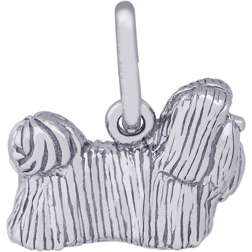 Shih Tzu Dog Charm Silver - 10-6393