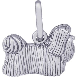 Shih Tzu Dog Charm Silver - 10-6393