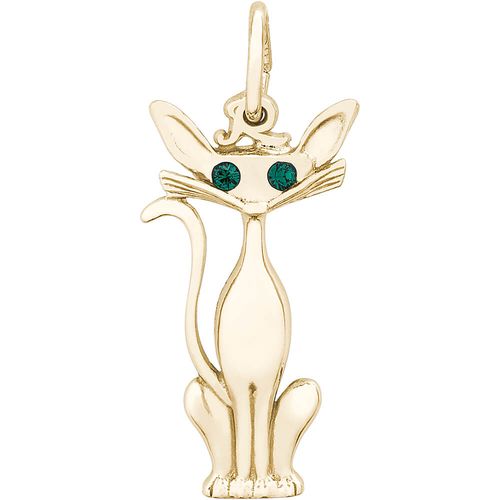 Siamese Cat Charm 10K Gold - 10-8224