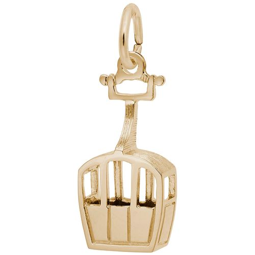 Skiing Gondola Charm Gold Plated - 10-2909