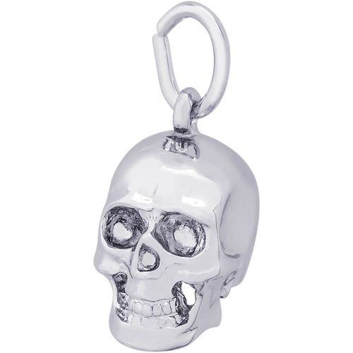 Skull Charm White Gold - 10-1619