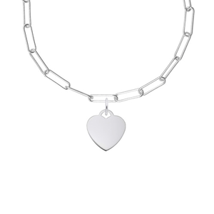 Rembrandt Small Heart Necklace Set Necklace - Silver - 29-8420-310-SS