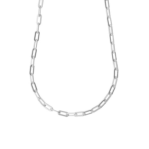 Rembrandt Small Paperclip Necklace Gold Plated - 20 Inch - 33-0320-20-gp