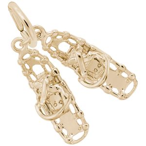 Snow Shoes Charm Gold Plated - 10-2324