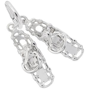 Snow Shoes Charm White Gold - 10-2324