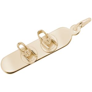 Snowboard Charm 10K Gold - 10-2331